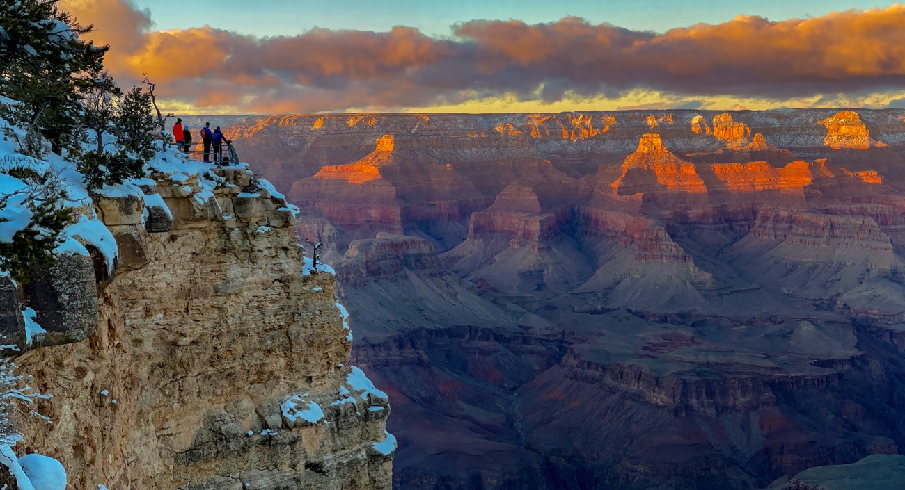 Winter sunset from Yavapai Point