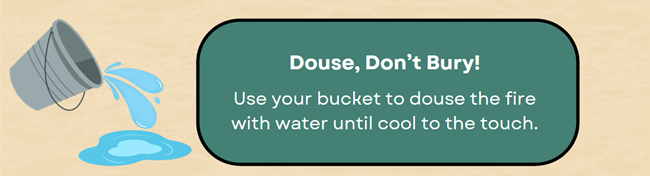 Infographic of a bucket spilling water.