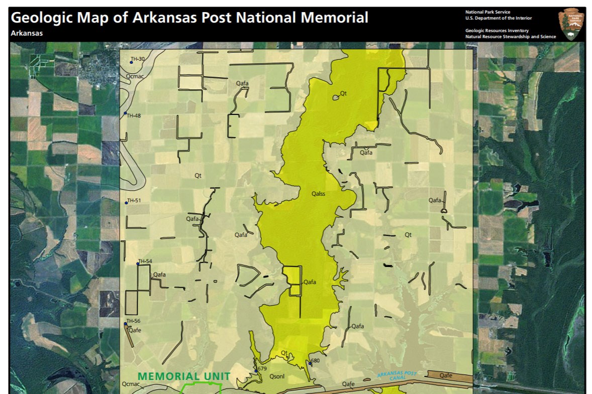 image of arkansas post gri map