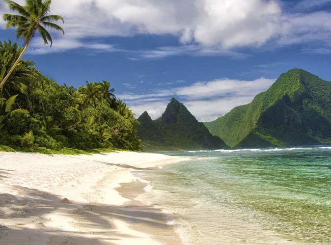 beach and hills