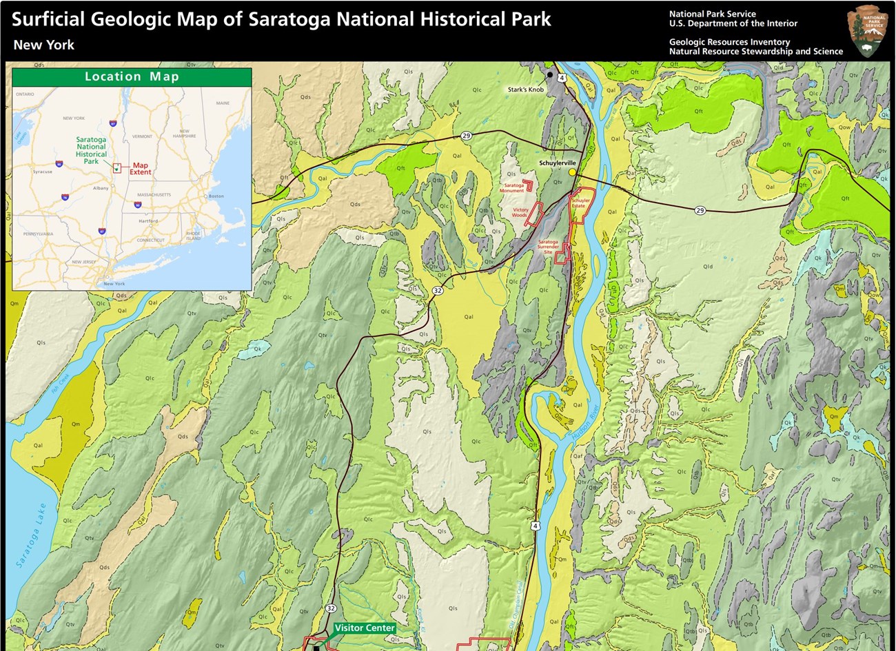 Image of a portion of a geologic map