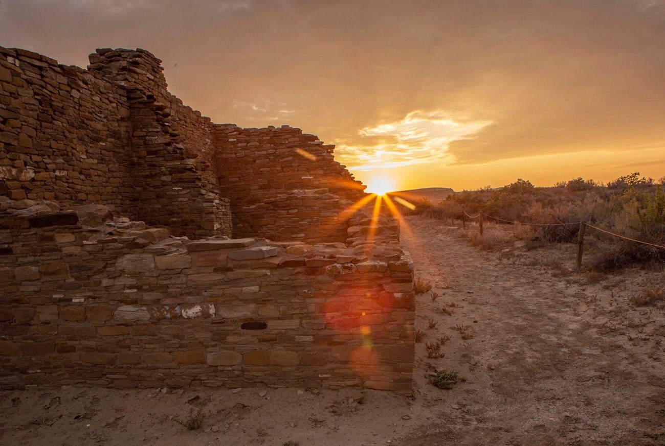 A pueblo structure in the desert Southwest