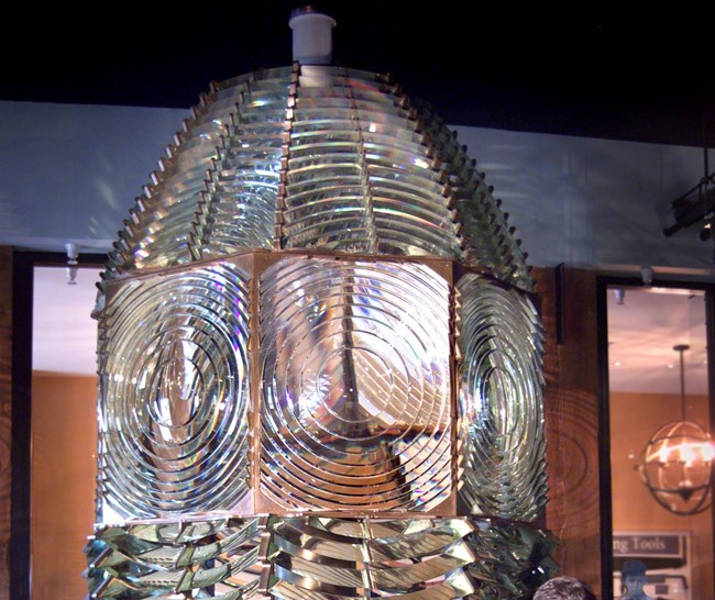 color image of Fresnal lens