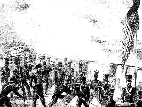 Soldiers defending Fort Texas later renamed Fort Brown