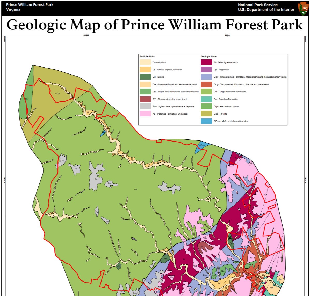 image of park gri geologic map