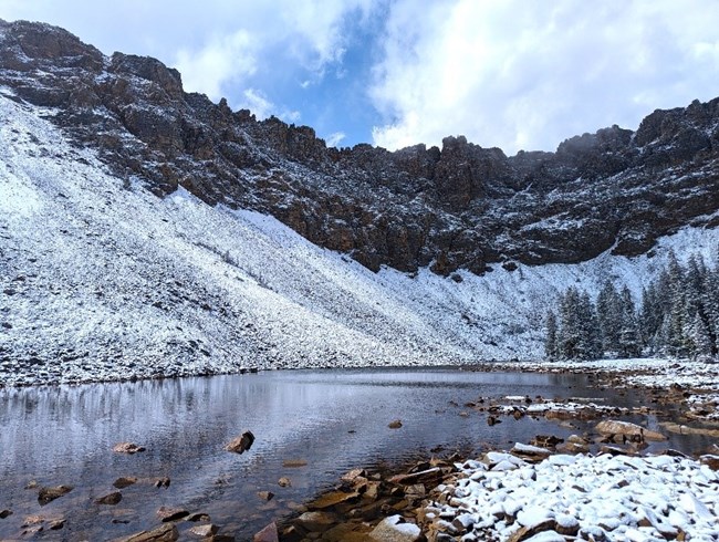 snowy Baker Lake
