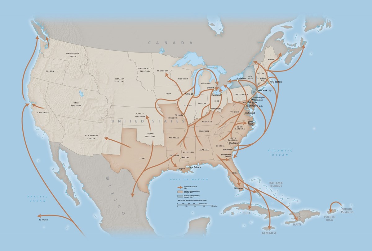 Freedom Seekers Map